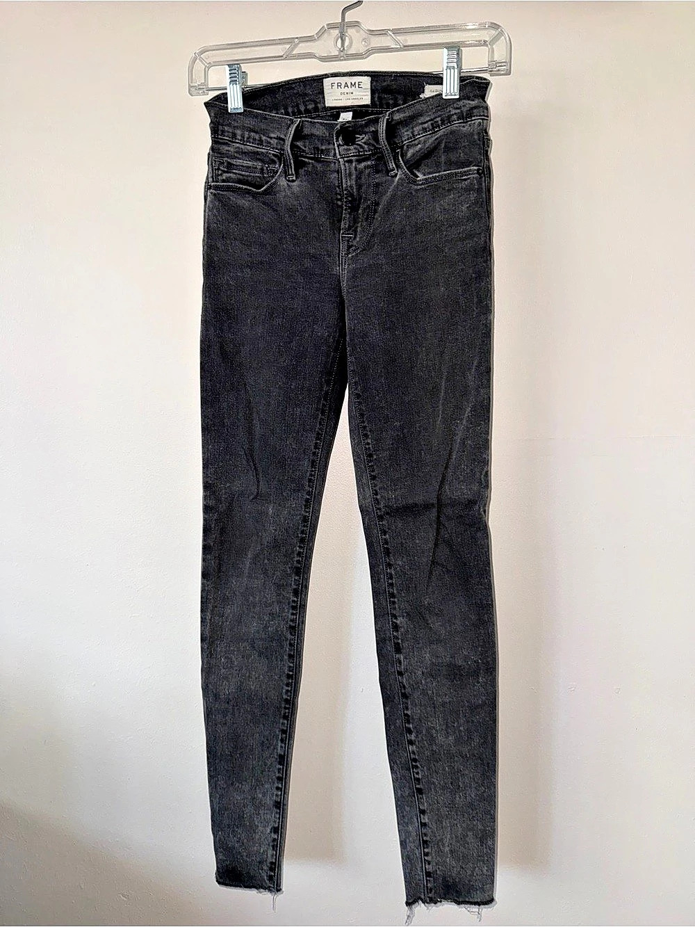 FRAME Le Skinny de Jeanne Skinny Jeans Waist 24 Black
